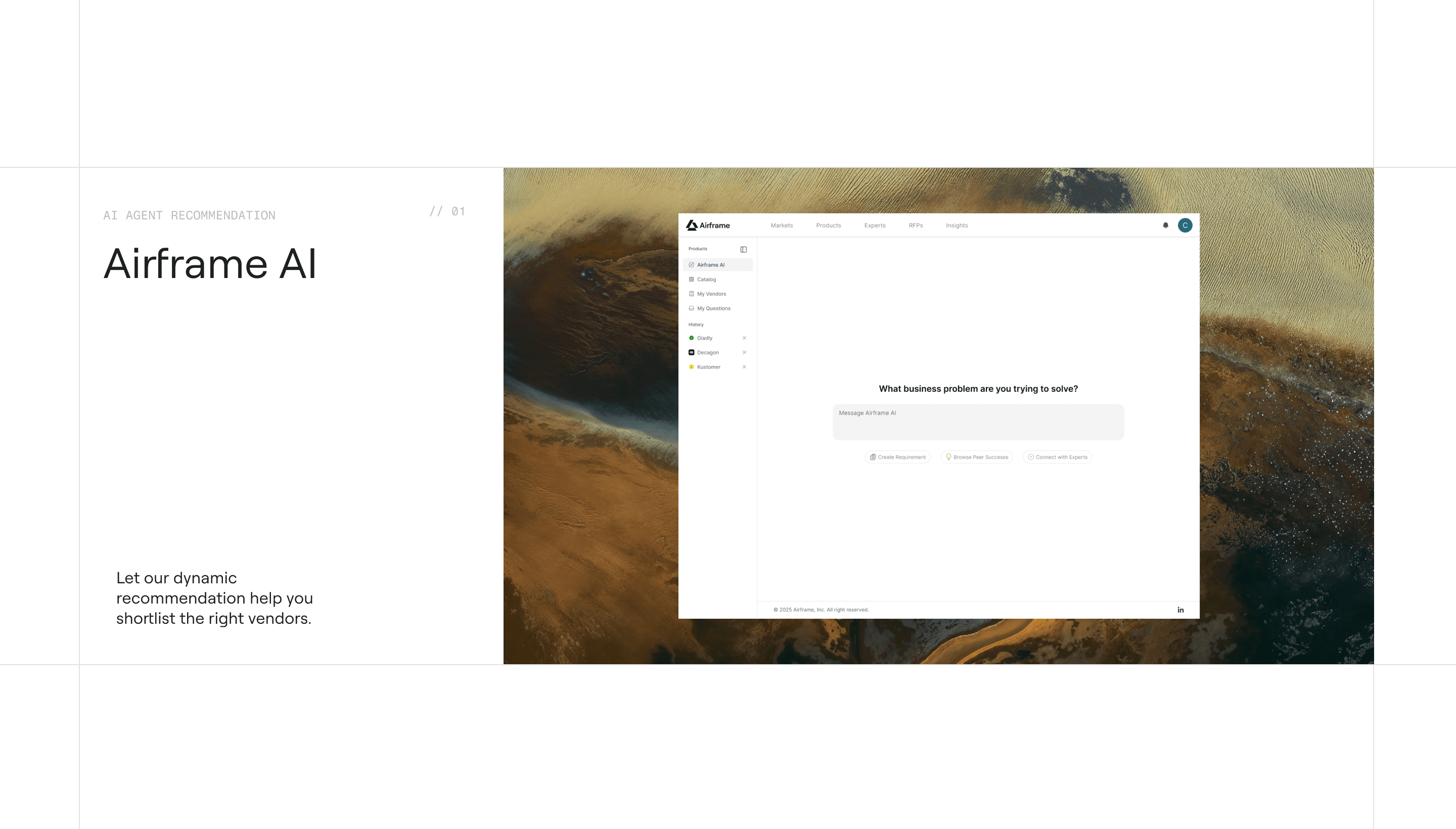 Airframe AI assistant interface