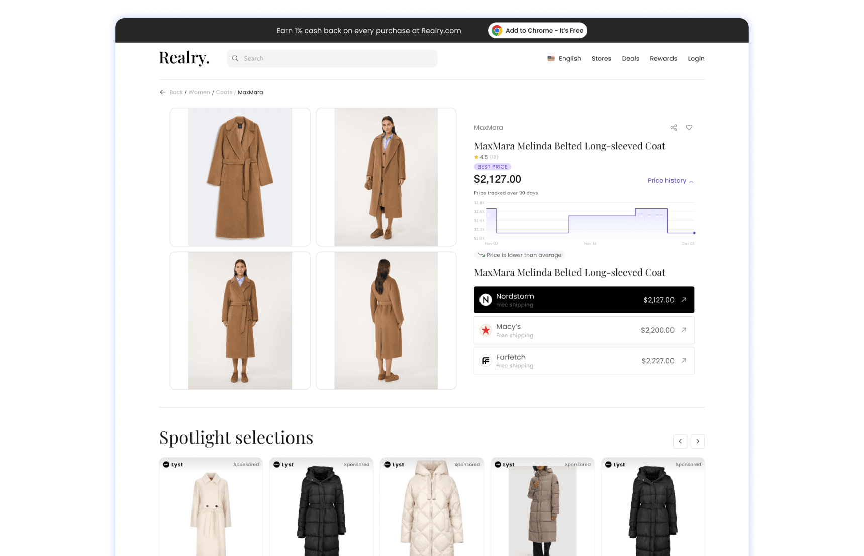 Realry price insights after redesign