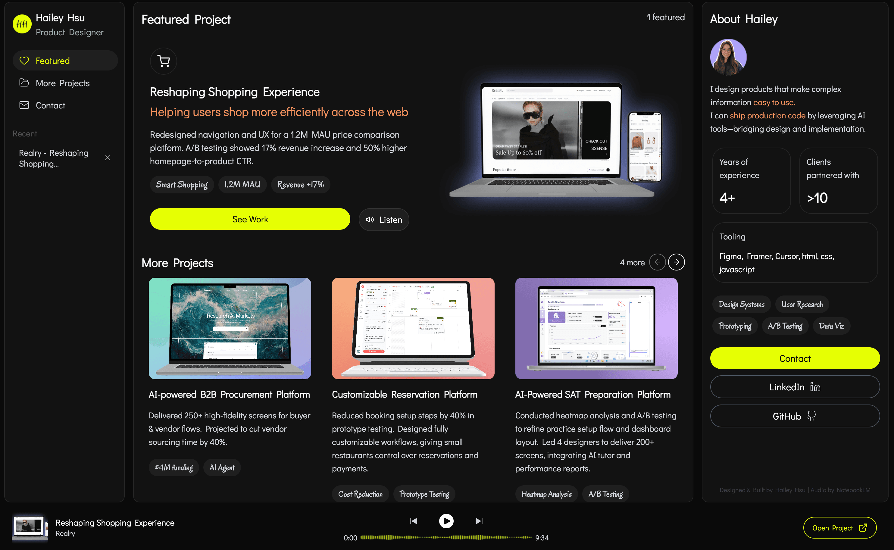 Previous Portfolio preview